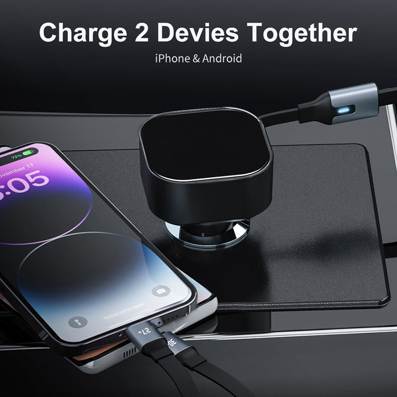 Wowtech 2-in-1 Retractable Car Charger