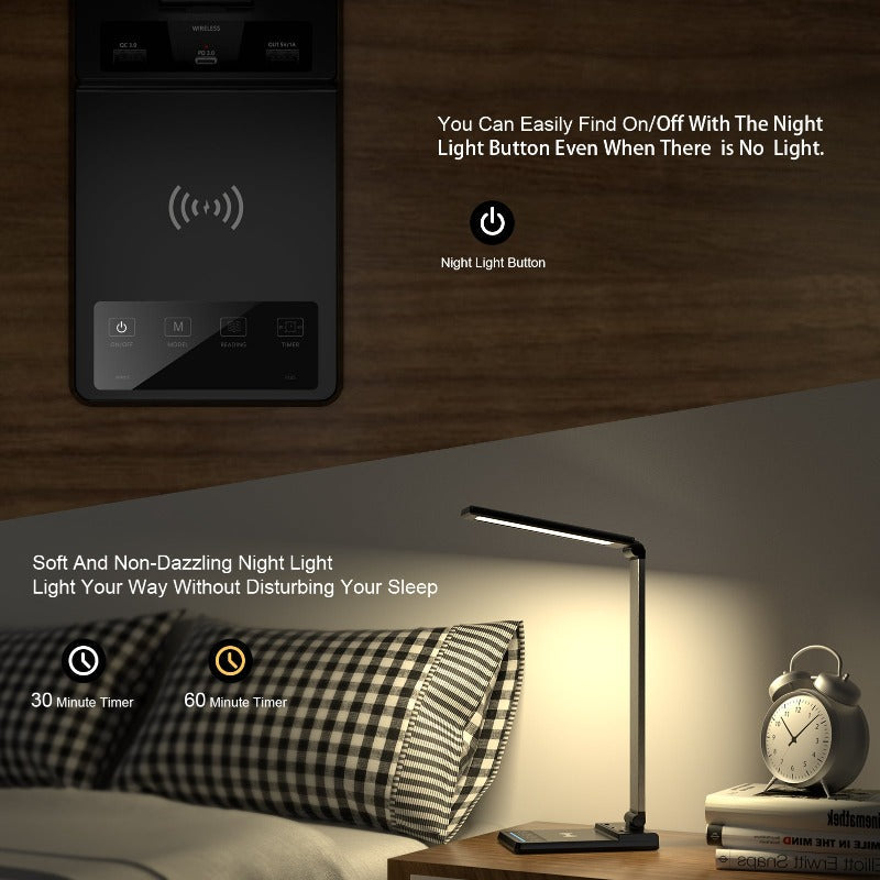 Wowtech LED Desk Lamp with 15W Wirless Charger