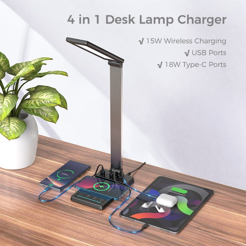Wowtech LED Desk Lamp with 15W Wirless Charger