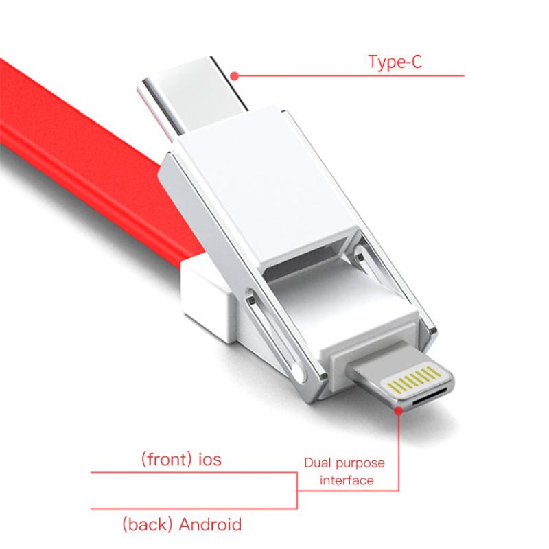 Wowtech 3-in-1 Mini Keychain USB Charging Cable