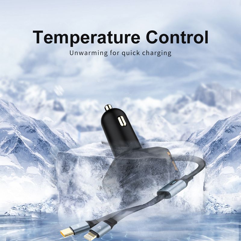 Wowtech 2-in-1 Retractable Car Charger