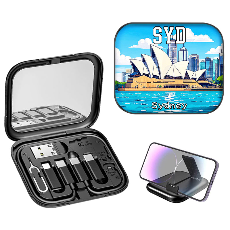 Sydney Opera House Charging Cable Kit Customizable Travel Gifts