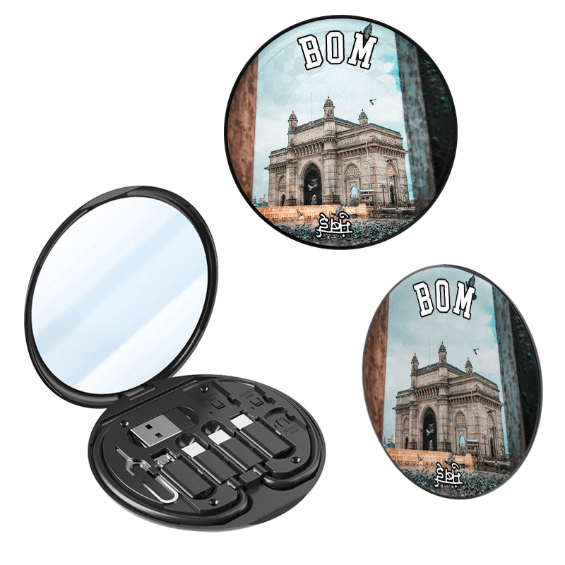 Mumbai Gateway of India Charging Cable Kit Portable Travel Keepsakes