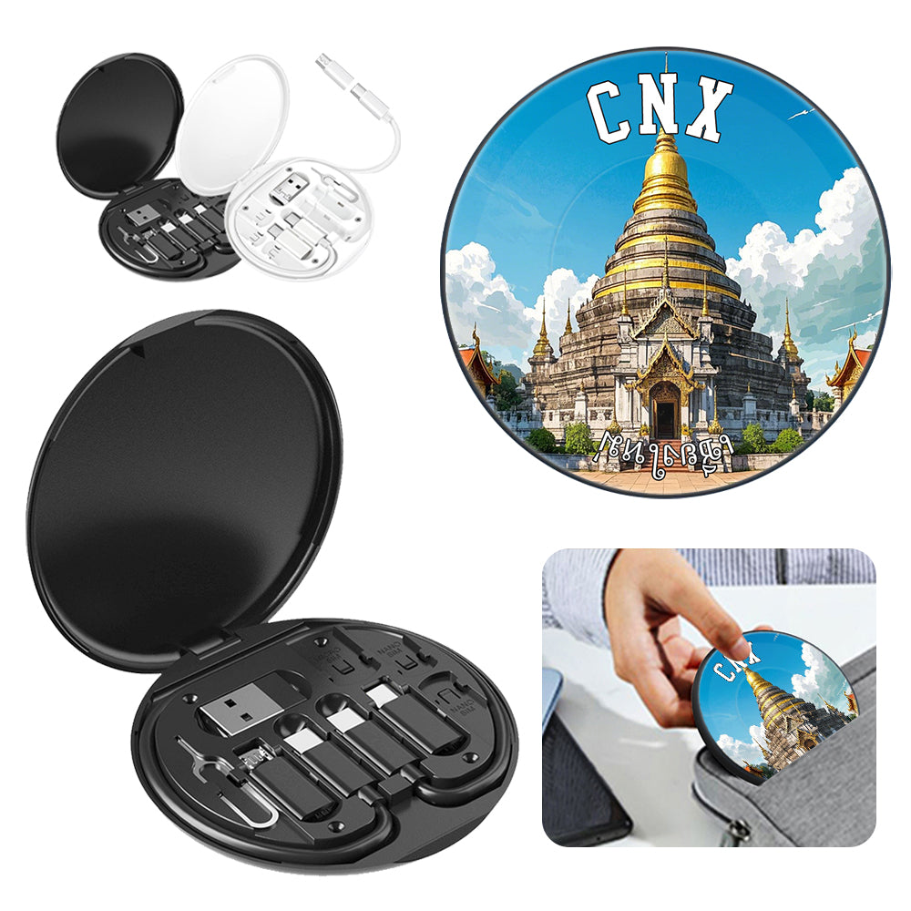 Chiengmai Wat Chedi Luang Multiport Adapter Kit Local Themed Gifts