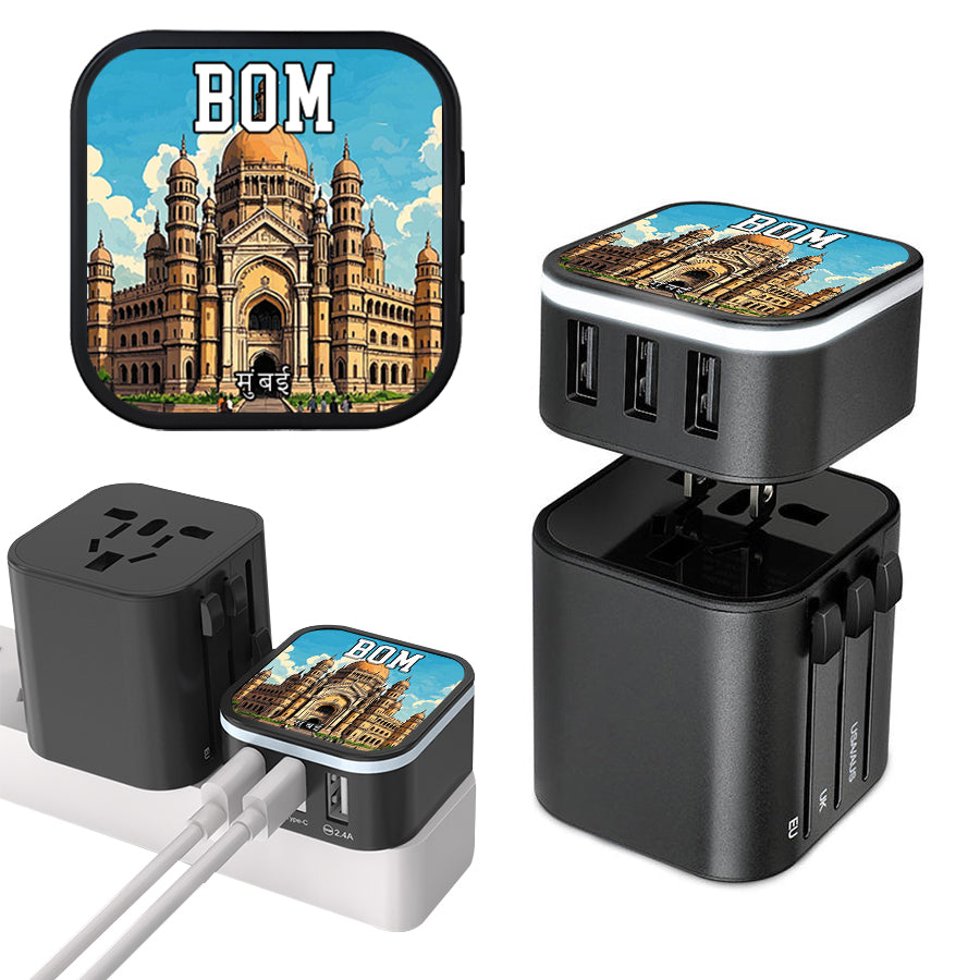 Mumbai Victoria Memorial Hall Global Travel Charger Tourist Gifts