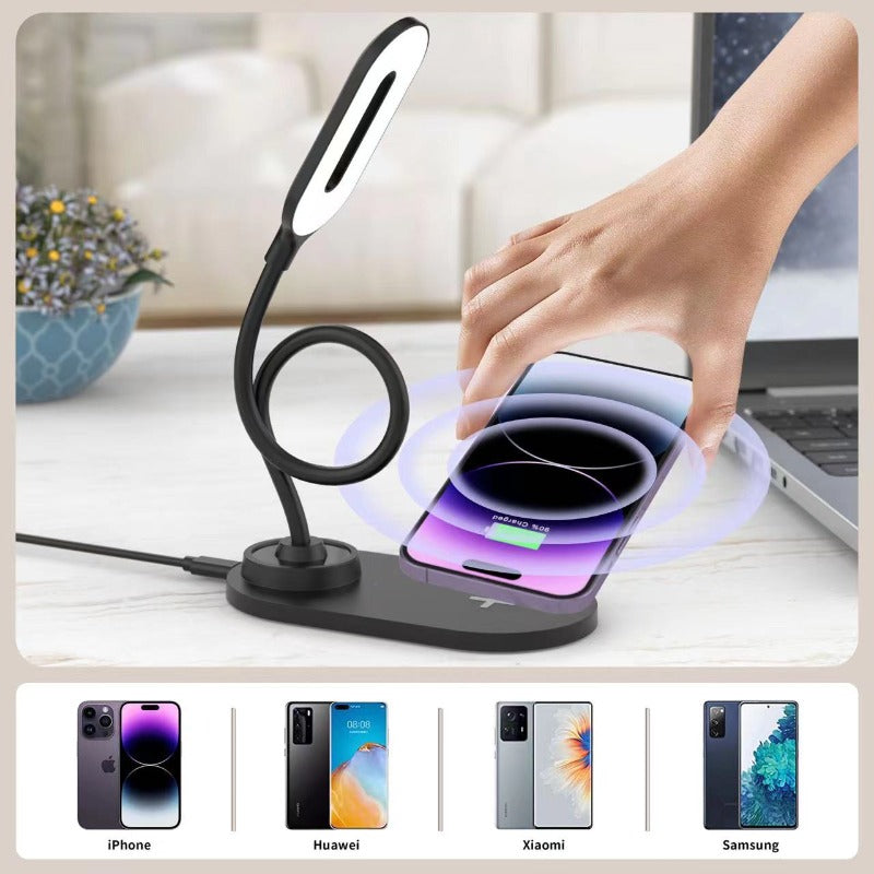 Wowtech Adjustable Desk Lamp with Wireless Charger
