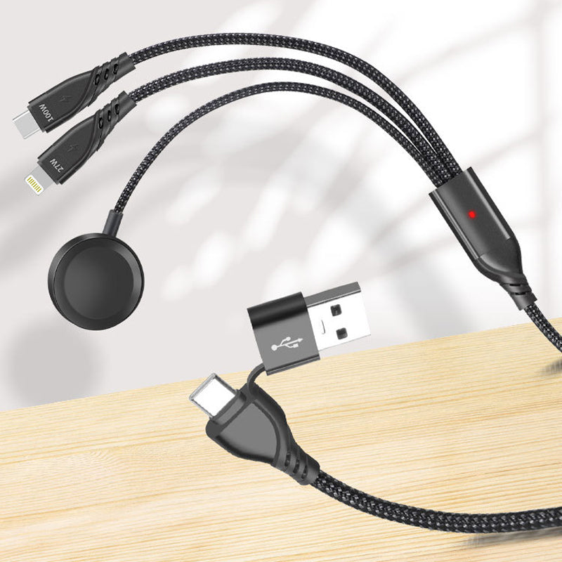 Wowtech 5-in-1 PD Fast Charging Cable Watch Charger