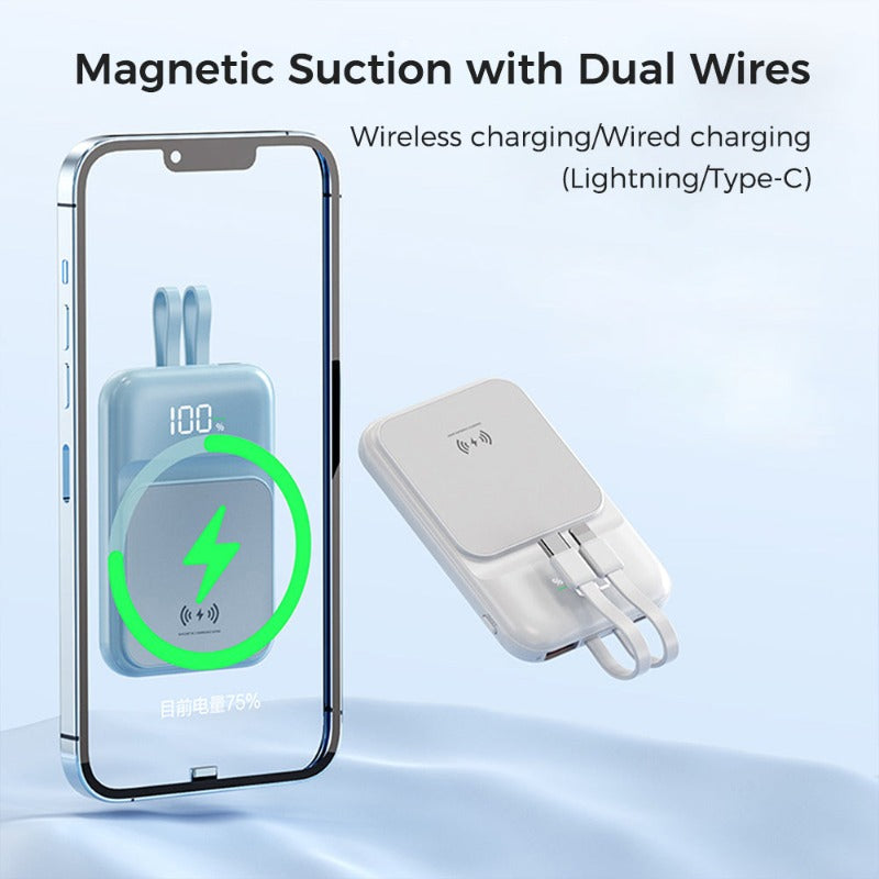 Wowtech Premium Strong Magnetic Self-Wired Power Bank for Gift