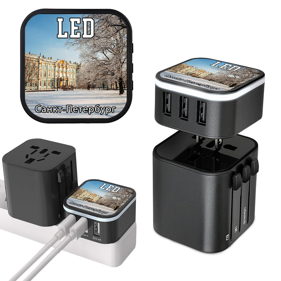 Saint Petersburg Catherine Palace Travel Charging Kit Scenic Souvenirs