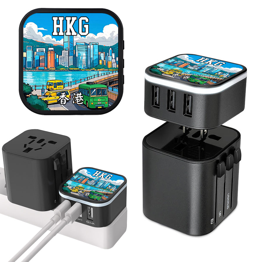 Hongkong Victoria Harbour Multiport Charging Kit Holiday Keepsakes