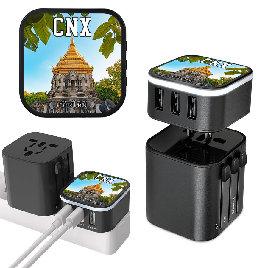 Chiengmai Wat Phra Singh Travel Charging Kit Themed Memorabilia