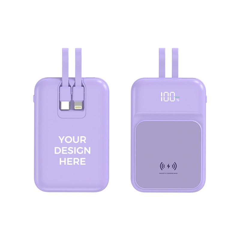 Wowtech Premium Strong Magnetic Self-Wired Power Bank for Gift