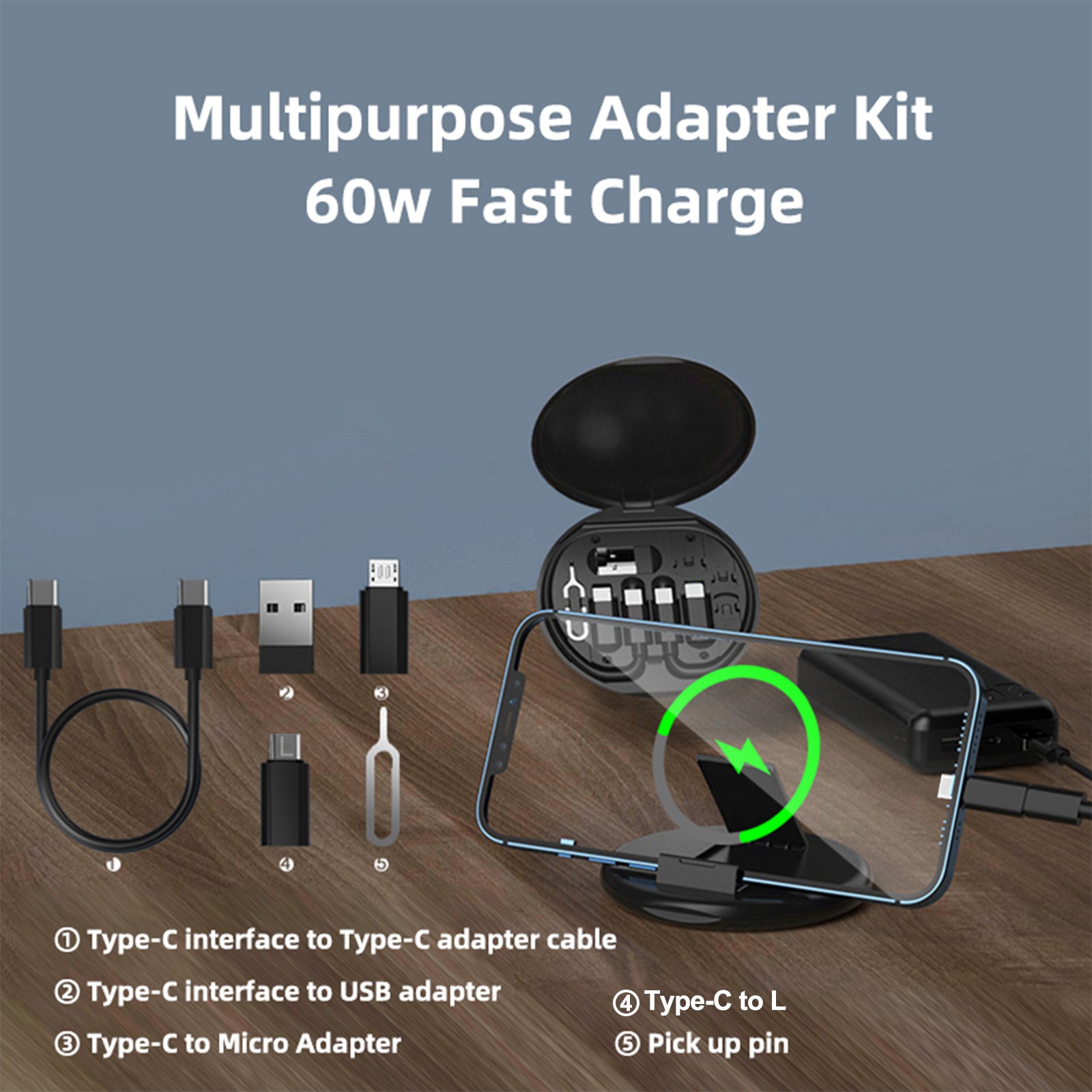 Wowtech Portable Travel Charging Gift Set