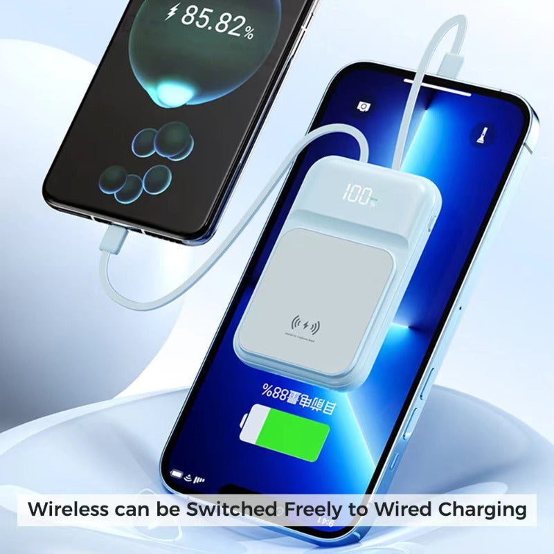 Wowtech Premium Strong Magnetic Self-Wired Power Bank for Gift