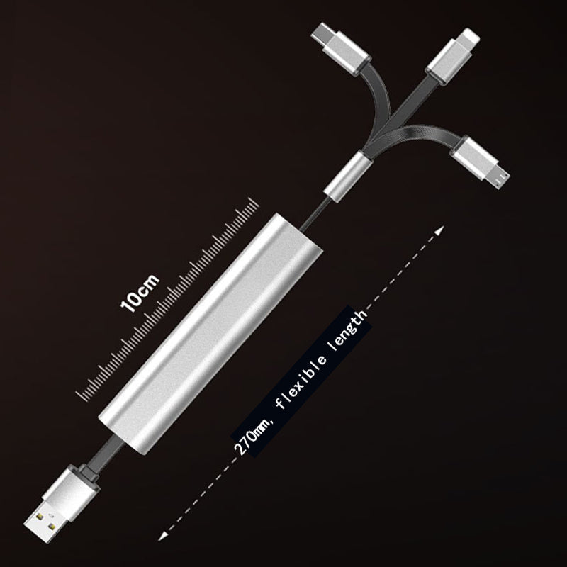 Wowtech 3-in-1 Retractable USB Fast Charging Cable
