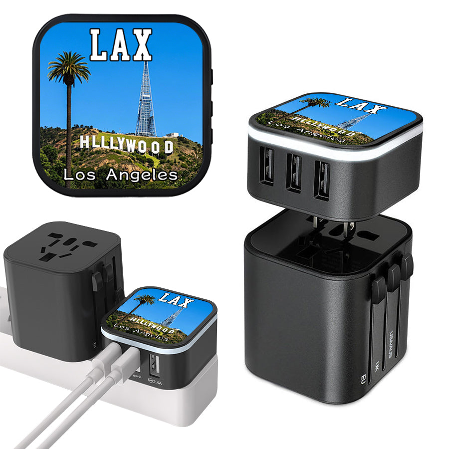 Los Angeles Hollywood USB 6-in-1 Adapter Kit Souvenir Gift Store