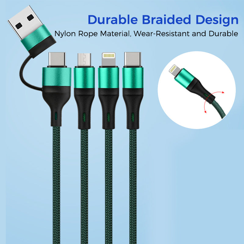 Wowtech 5-in-1 PD Fast Charging Braided Cable