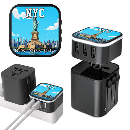 New York Statue of Liberty Charging Adapter Kit Souvenir Gifts