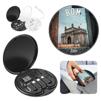 Mumbai Gateway of India Charging Cable Kit Portable Travel Keepsakes