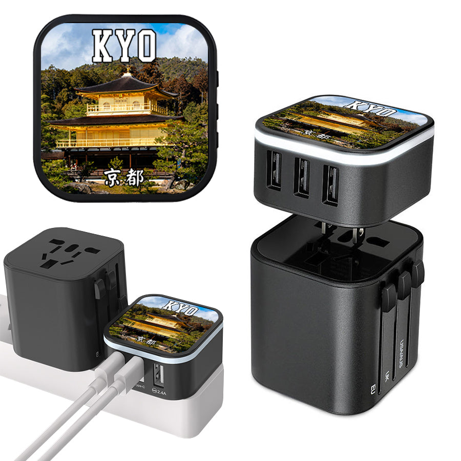 Kyoto Kinkaku-ji Travel Power Adapter Boutique Store