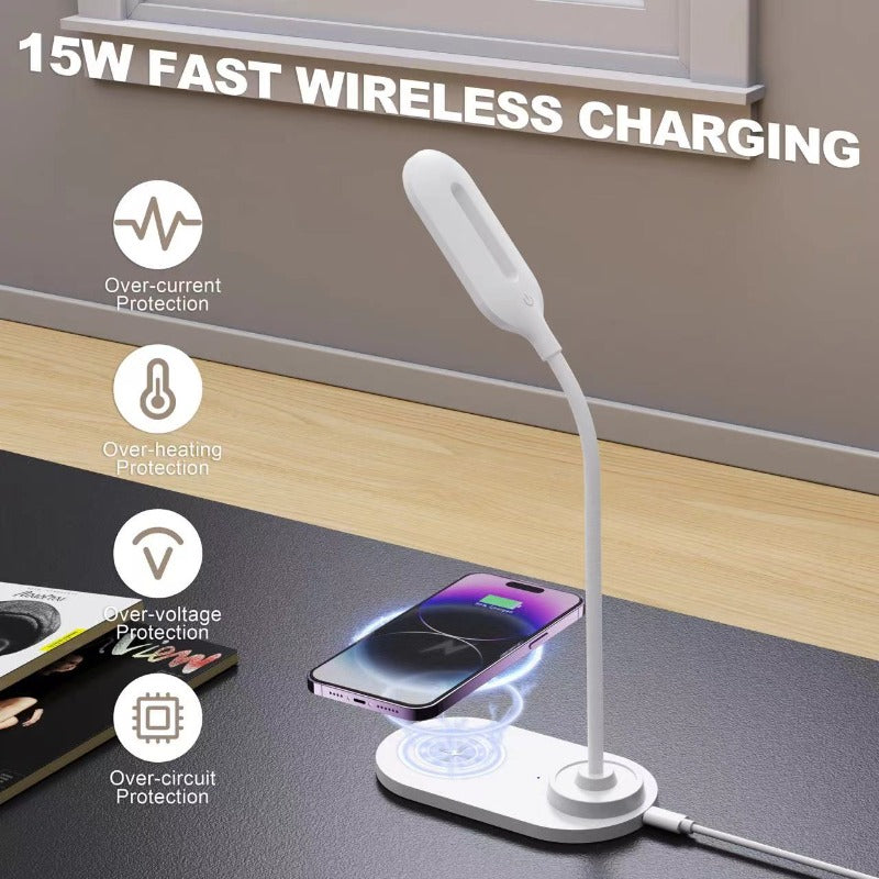 Wowtech Adjustable Desk Lamp with Wireless Charger