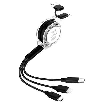 Wowtech 5-in-1 Micro USB Retractable Charging Cable