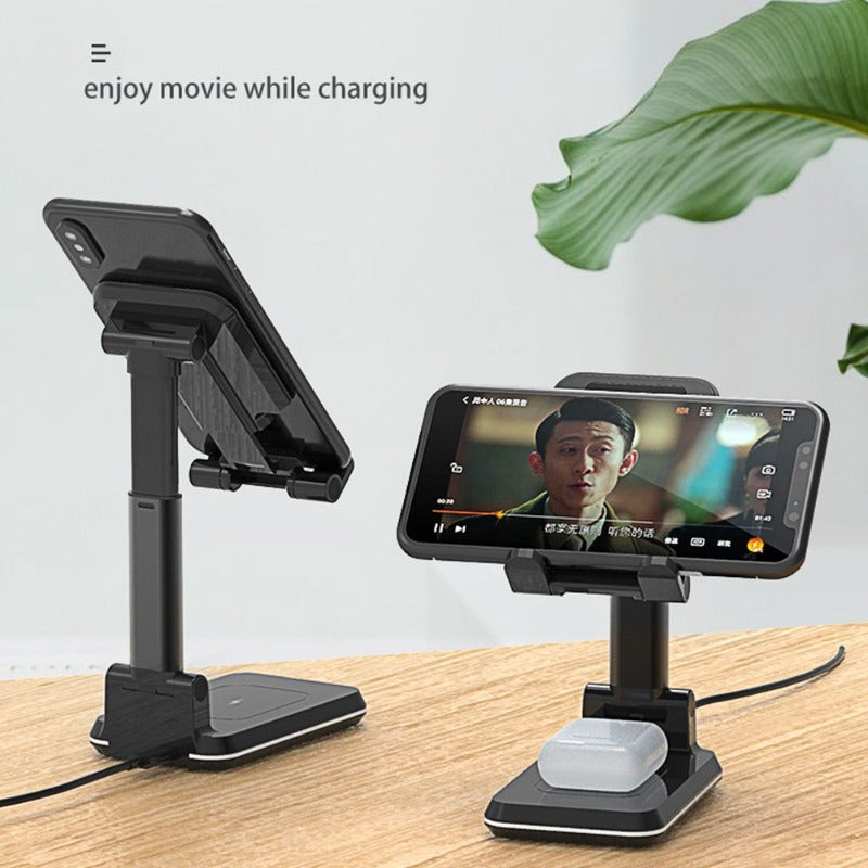 Wowtech Adjustable 2-in-1 Wireless Charger Phone Holder