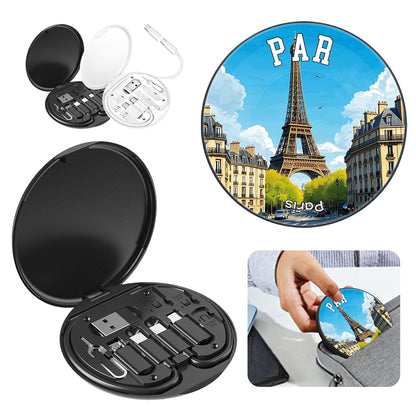 Paris Eiffel Tower Travel Charging Kit Handicraft Store