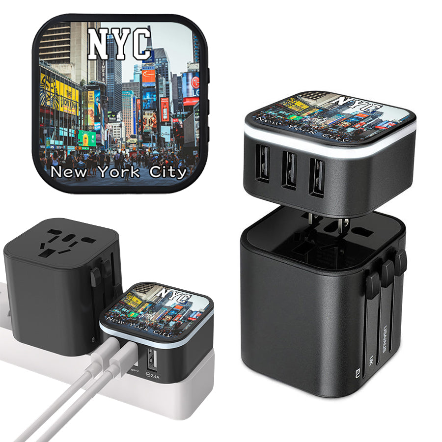 New York Times Square Portable Charging Kit Local Souvenirs