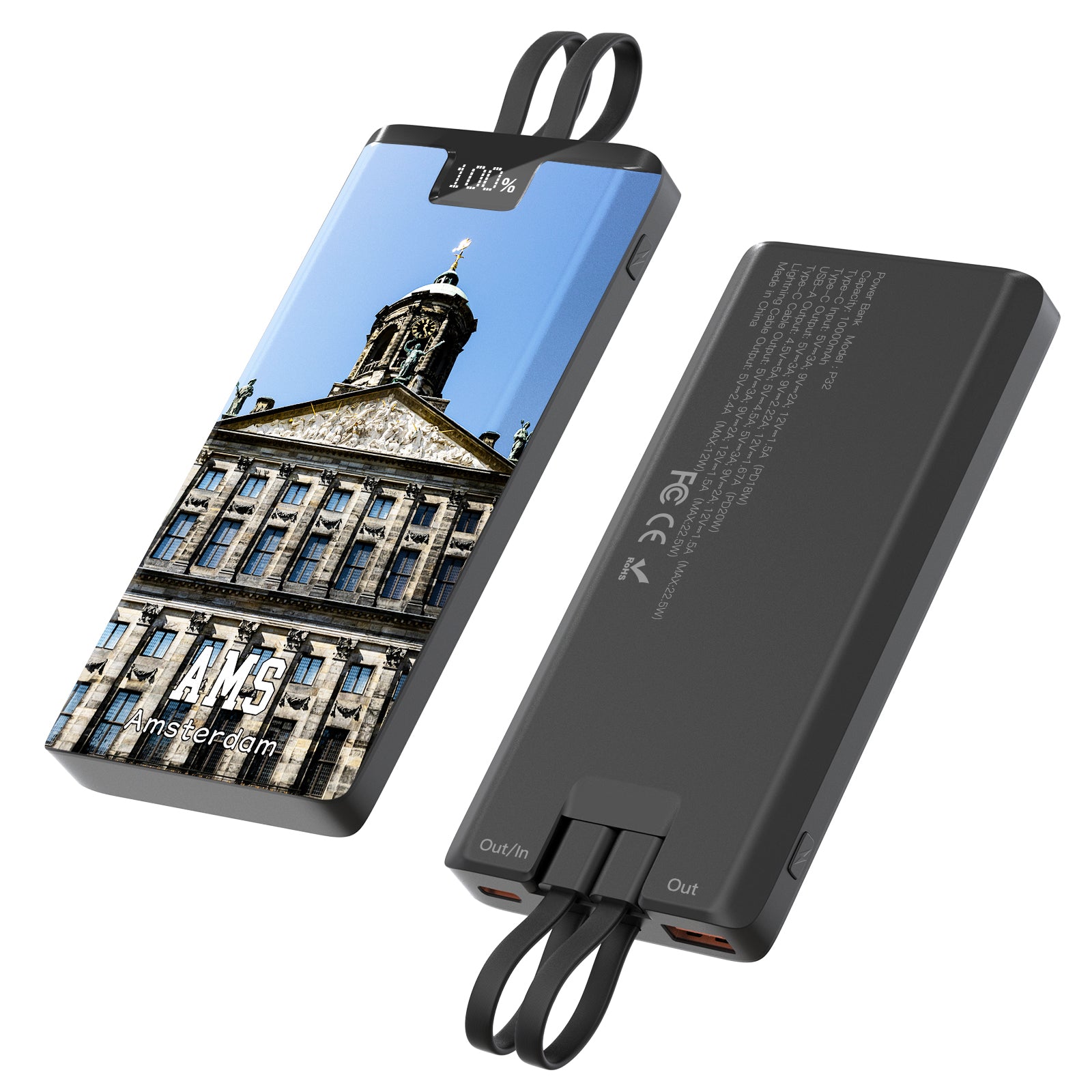 Royal Palace of Amsterdam Multi-port Travel Charger Tourist Shop