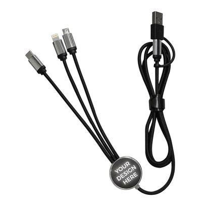 Wowtech 5-in-1 LED Luminous Logo Charging Cable