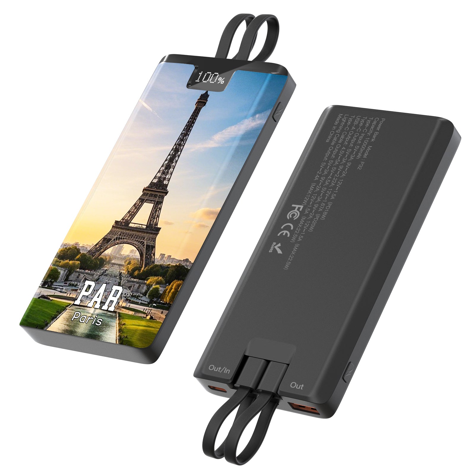 Paris Champs-Elysees USB Travel Charger Pop-up Souvenir Shop