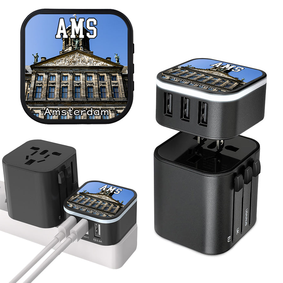 Royal Palace of Amsterdam Multi-port Travel Charger Tourist Shop