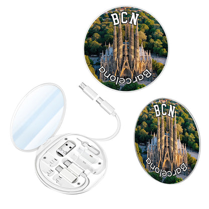 Barcelona Columbus Monument Travel Charger Adapter Cultural Store