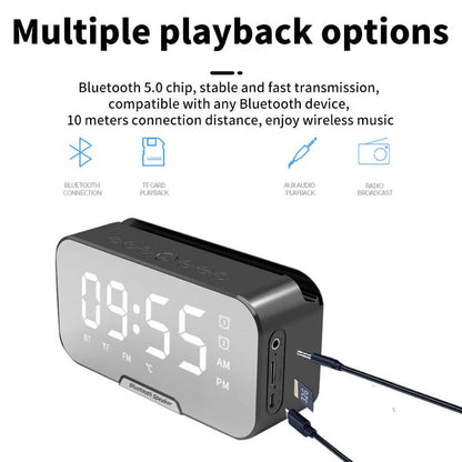 Wowtech Multi-functional Alarm Clock Bluetooth Speaker