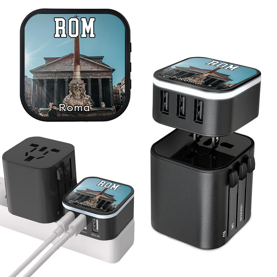 Rome Pantheon Portable Travel USB Charger Artisan Crafts