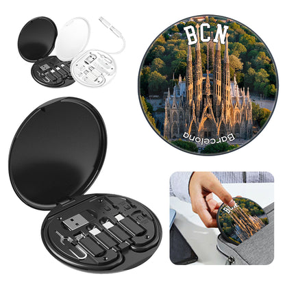 Barcelona Columbus Monument Travel Charger Adapter Cultural Store