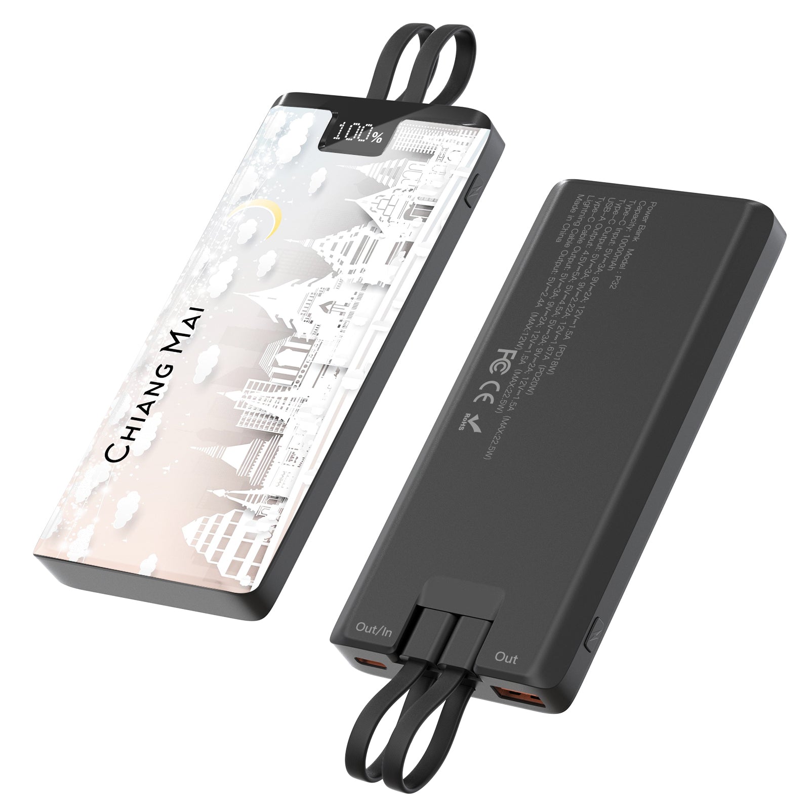 Chiengmai Tha Phae Gate Outdoor Power Bank Iconic Landmark Gifts