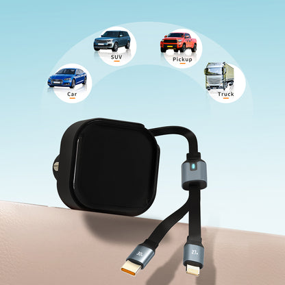 Wowtech 2-in-1 Retractable Car Charger