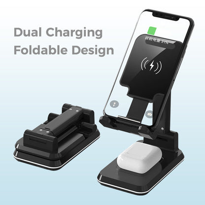 Wowtech Adjustable 2-in-1 Wireless Charger Phone Holder