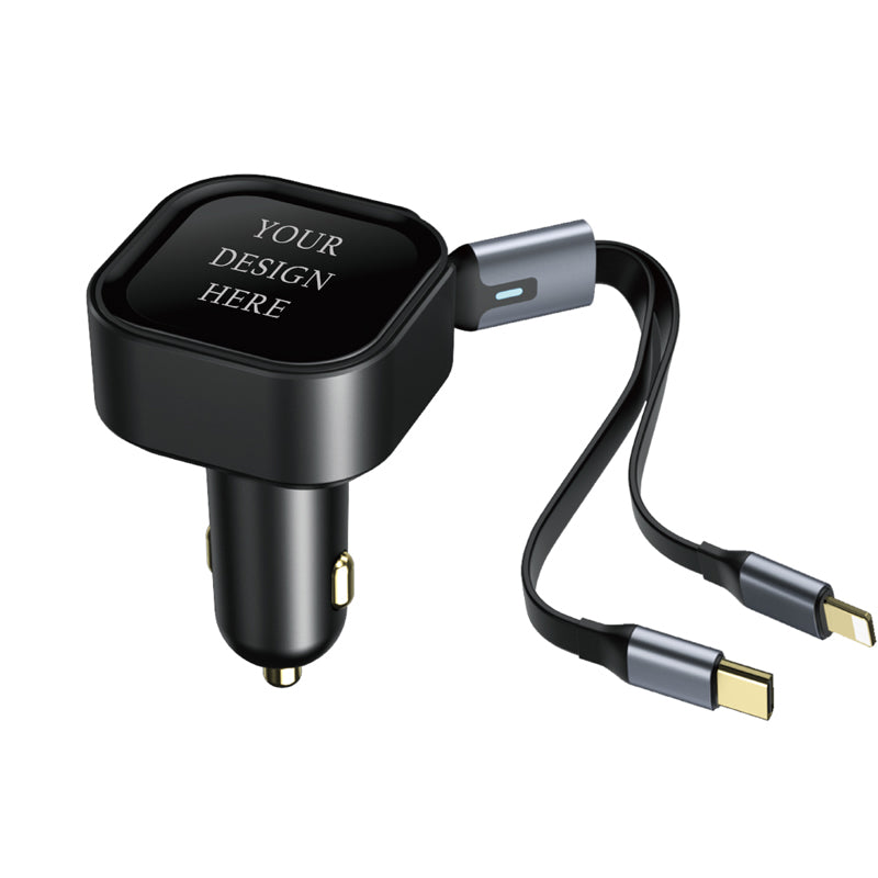 Wowtech 2-in-1 Retractable Car Charger