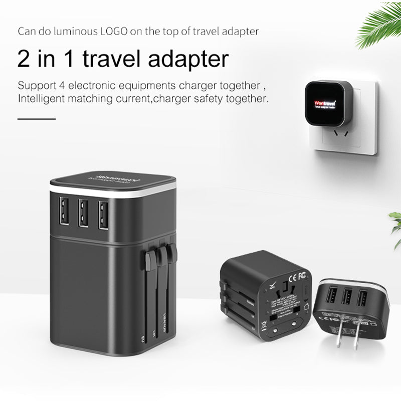 Wowtech Universal Lumminous Travel Charger with USB Type-C Port