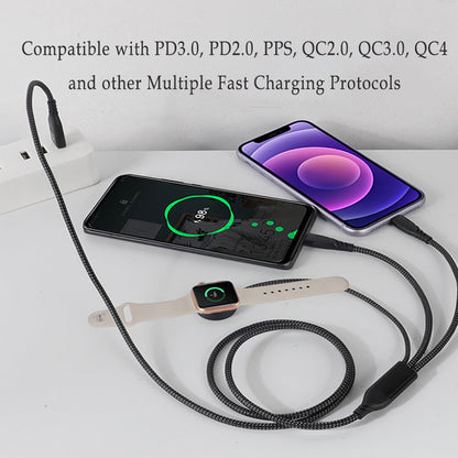 Wowtech 5-in-1 PD Fast Charging Cable Watch Charger