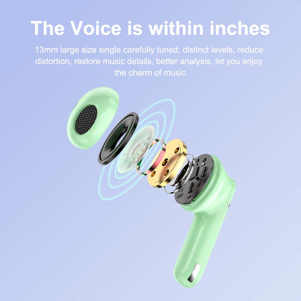 Wowtech TWS Wireless Earbuds BT 5.3 Bluetooth Earphones